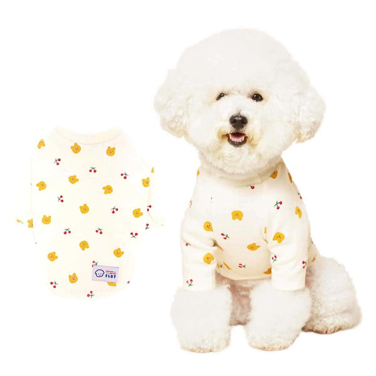 Playera para Perro Diseño de Cereza Linda Cómoda con