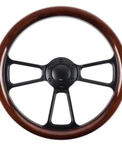 Volante de Carreras de Madera Universal de 14 Pulgadas con