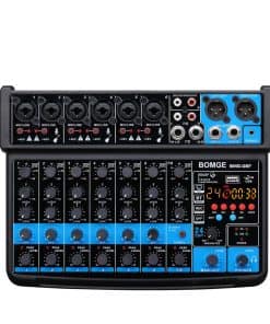 Mezclador de audio mini de 8 canales BOMGE con reproductor