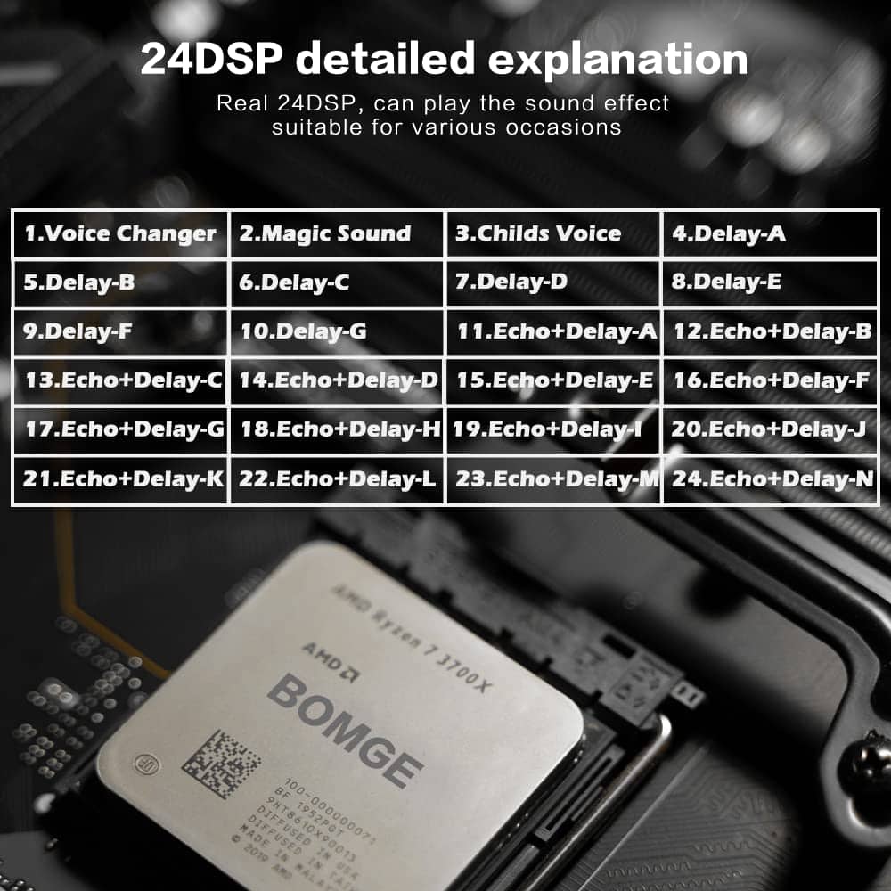 Mezclador de audio de 8 canales BOMGE Line Mixer DC 5V con - Imagen 8
