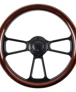 Volante de Carreras de Madera Universal de 14 Pulgadas