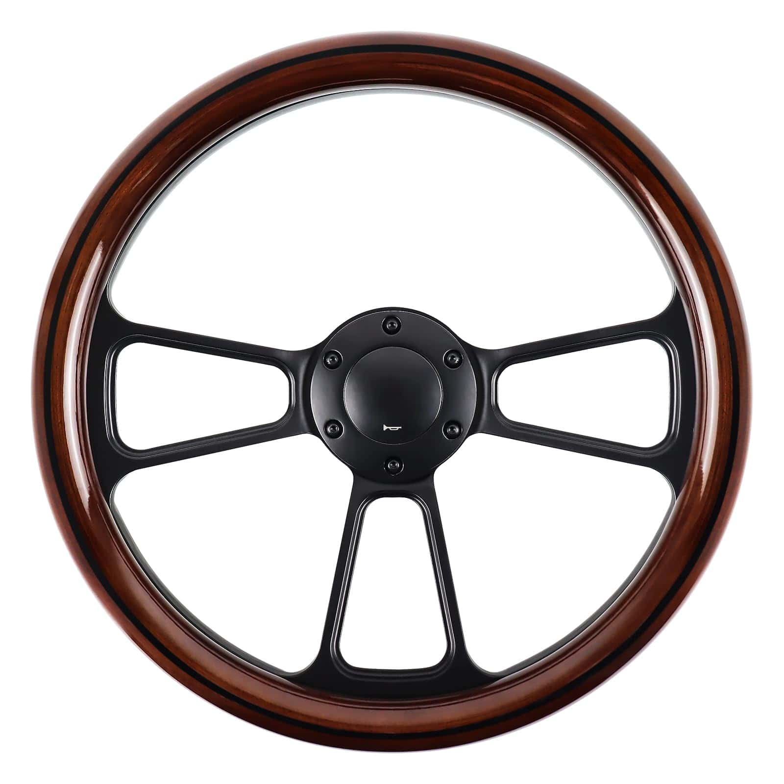 Volante de Carreras de Madera Universal de 14 Pulgadas
