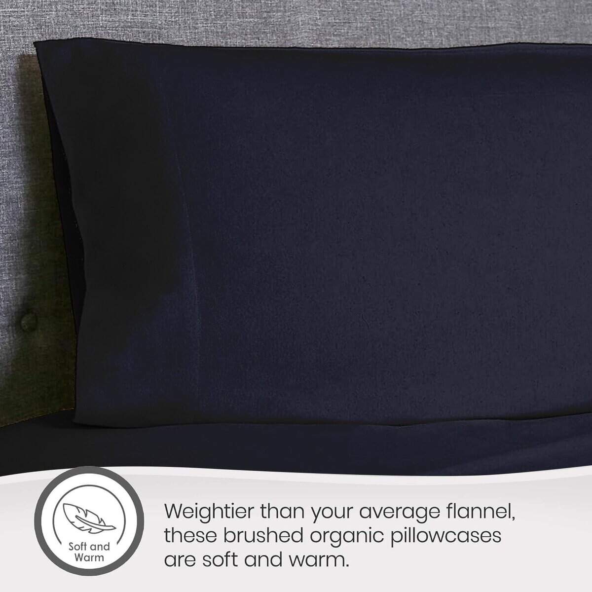 Funda de Almohada de Franela Orgánica Whisper Organics - Imagen 6