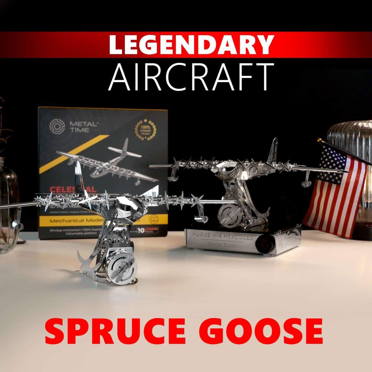 Modelo Metálico CELESTIAL HERCULES, Hughes H-4 Spruce - Imagen 4