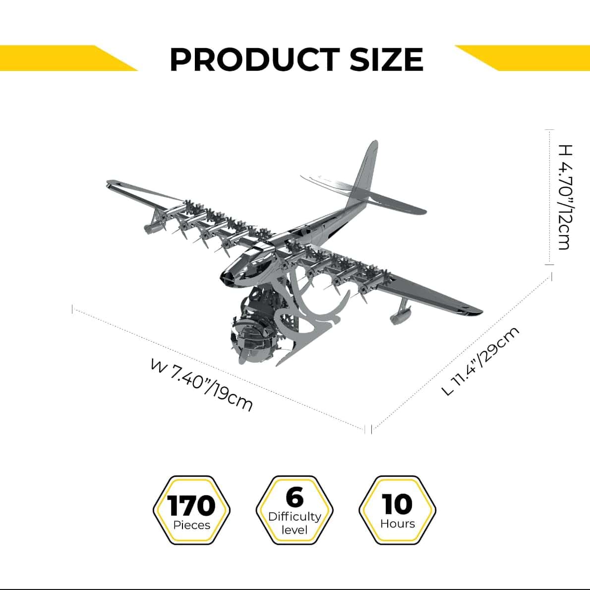 Modelo Metálico CELESTIAL HERCULES, Hughes H-4 Spruce - Imagen 10