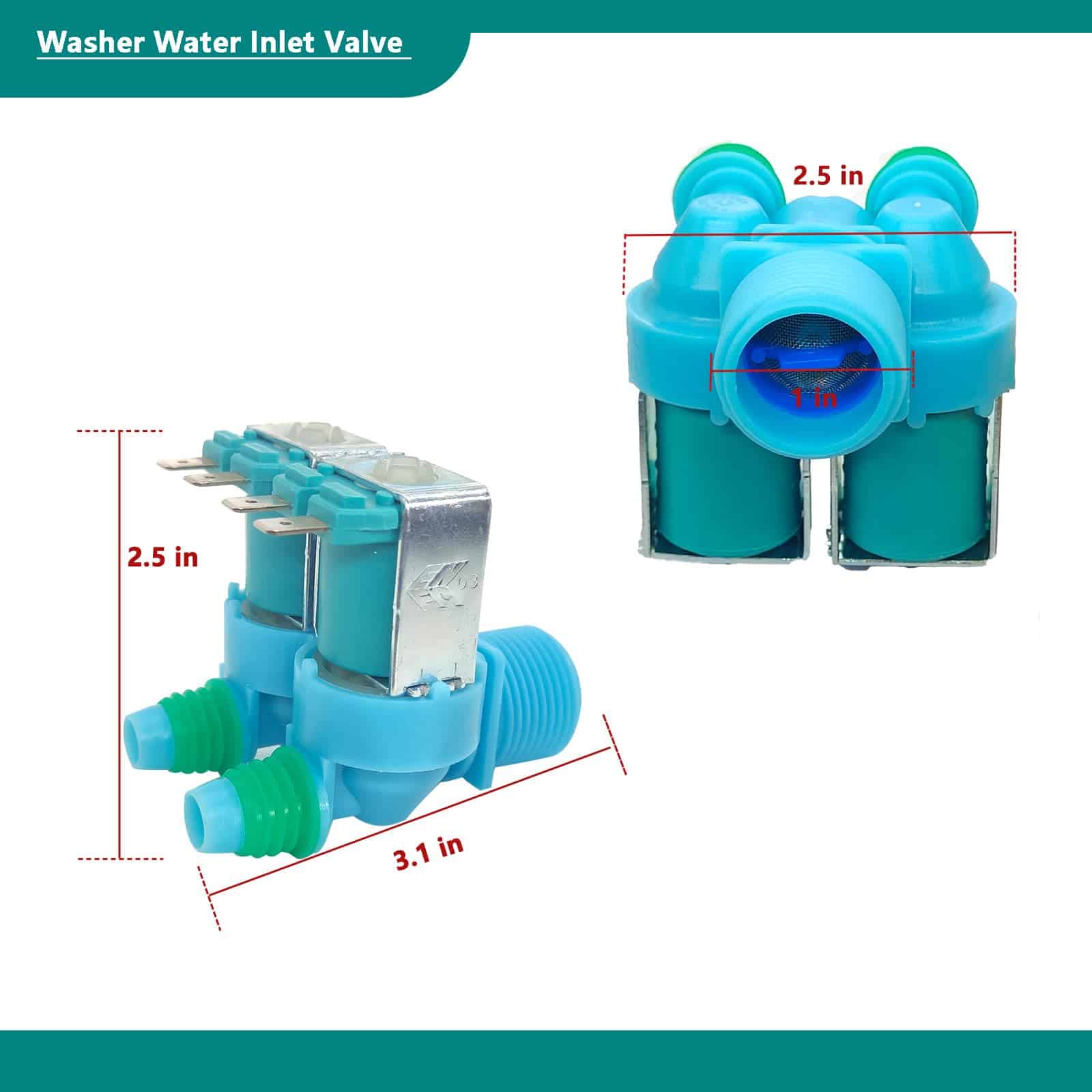 Válvula de entrada de agua para lavadora OEM DC62-00311F - Imagen 3
