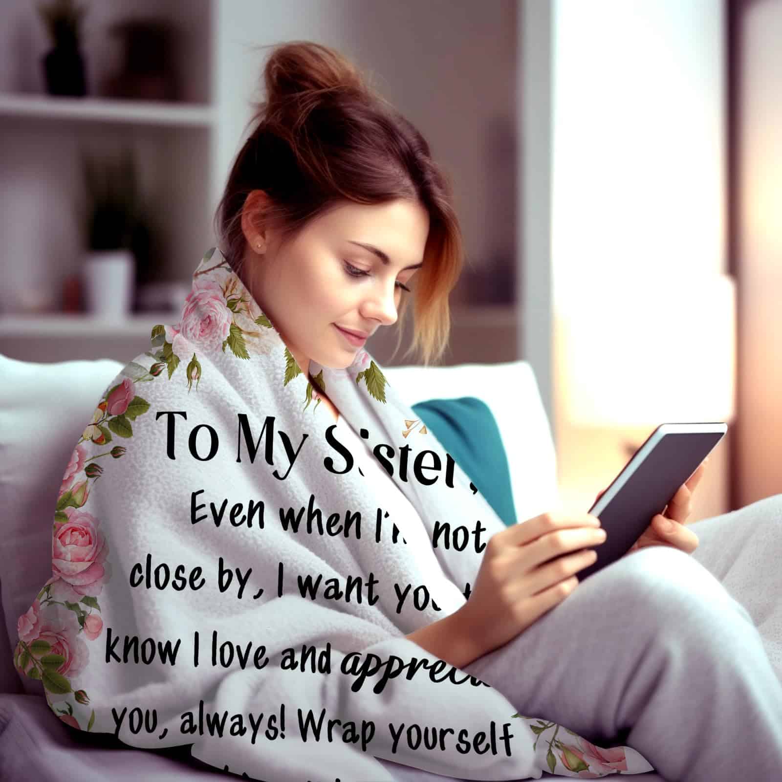 Regalos de Cumpleaños para Hermanas de una Hermana, Mantas - Imagen 6