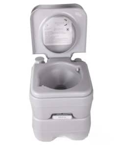 Inodoro portátil de varilla de empuje, 20L/5.28 galones,