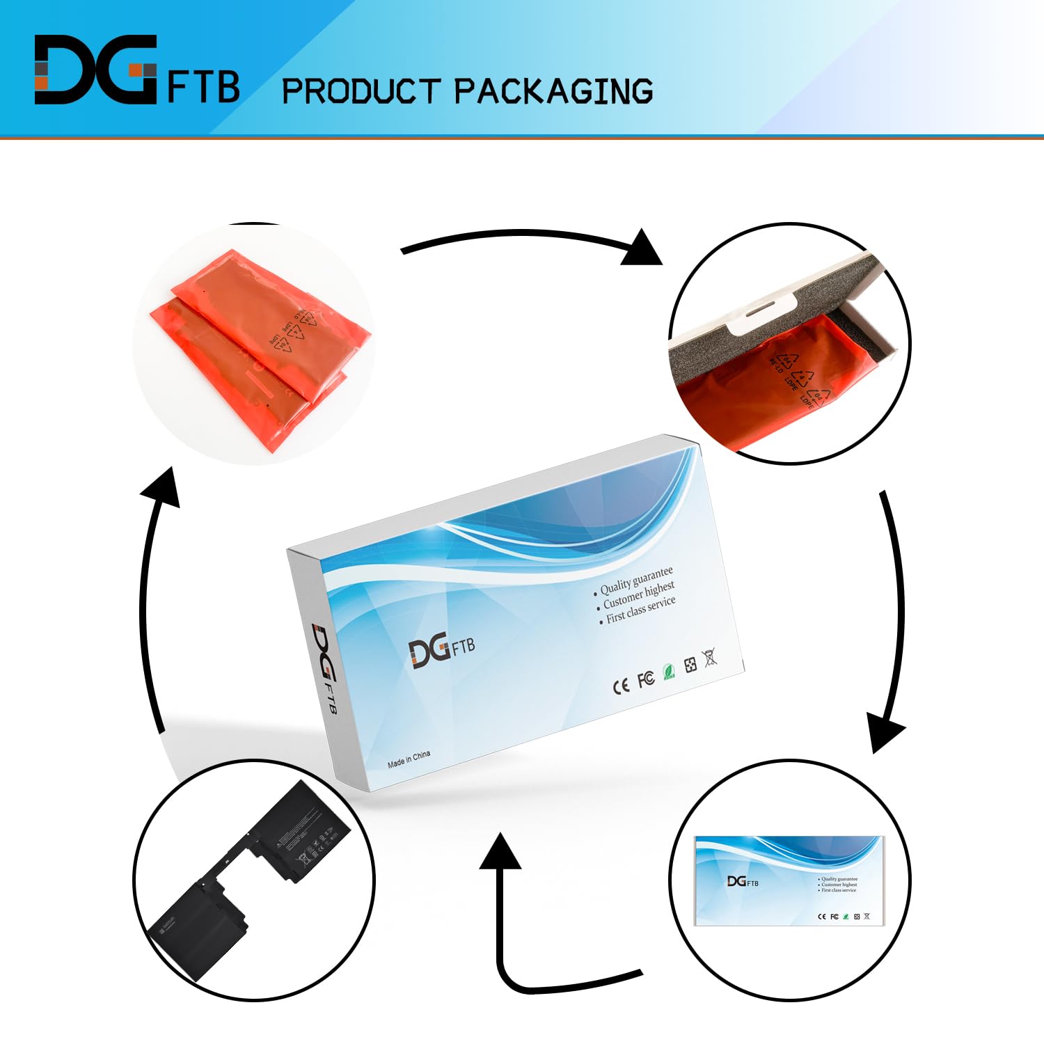 DGFTB G3HTA040H G3HTA041H Batería para Teclado de Reemplazo - Imagen 8