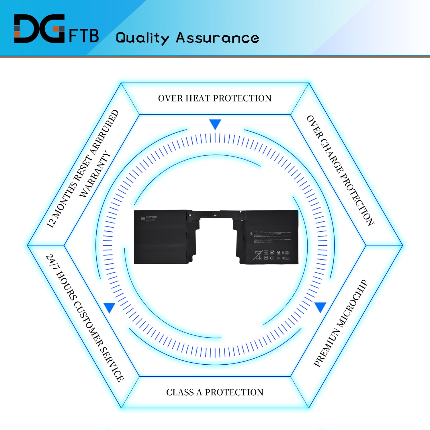 DGFTB G3HTA040H G3HTA041H Batería para Teclado de Reemplazo - Imagen 7