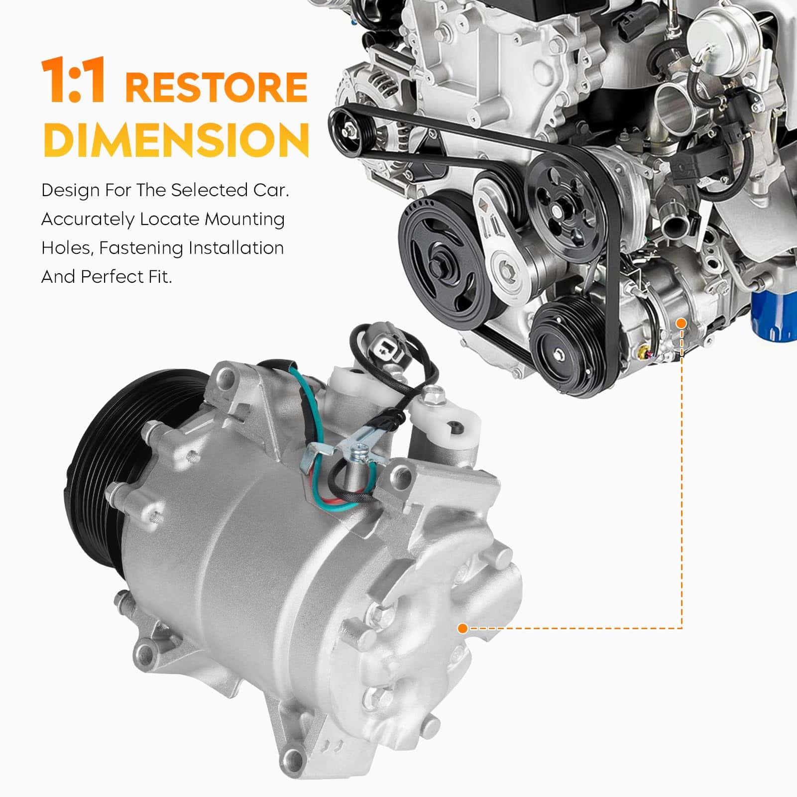 Compresor de Aire Acondicionado y Embrague -951 57881 - Imagen 4