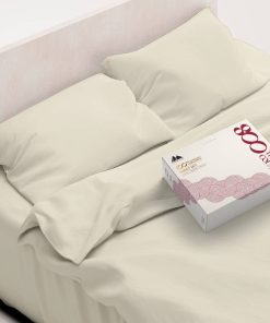 Juego de sábanas de algodón egipcio de 800 -Arena