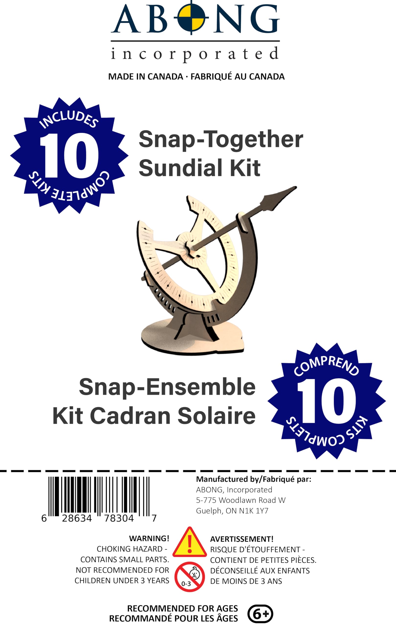 Kit de Reloj de Sol de Madera - Paquete de 10 - Reloj de - Imagen 8