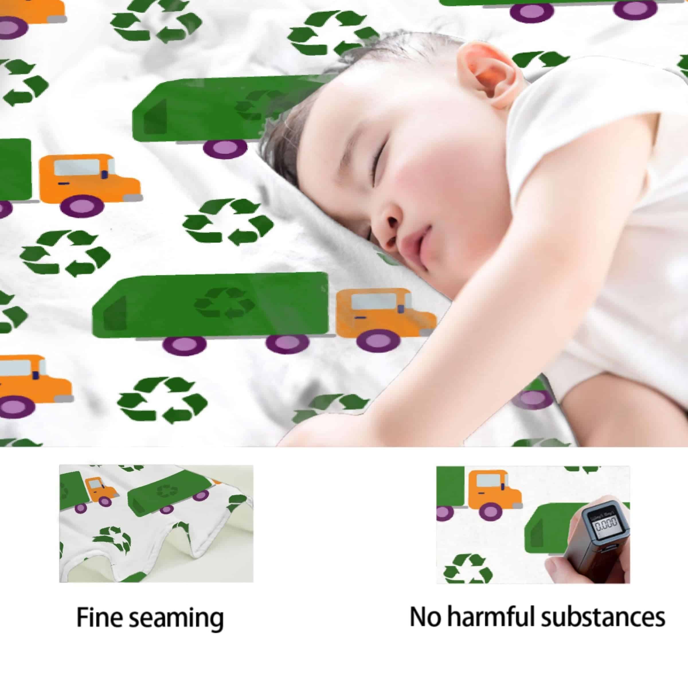 Manta de Camión de Basura, Regalo para Niñas Amantes de los - Imagen 5