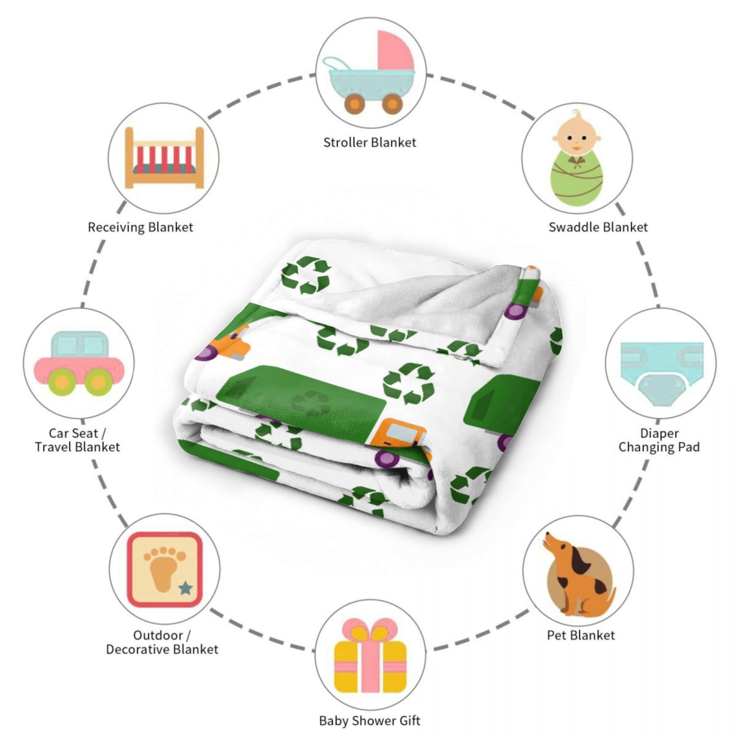 Manta de Camión de Basura, Regalo para Niñas Amantes de los - Imagen 8