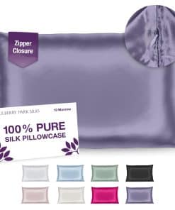 Funda de Almohada de Seda 100% Mulberry Park -Lila