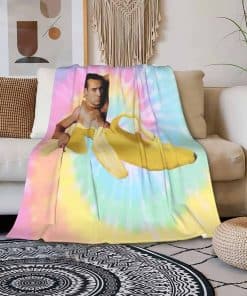 Manta de Lana de Plátano Divertida Súper Suave Ligera para