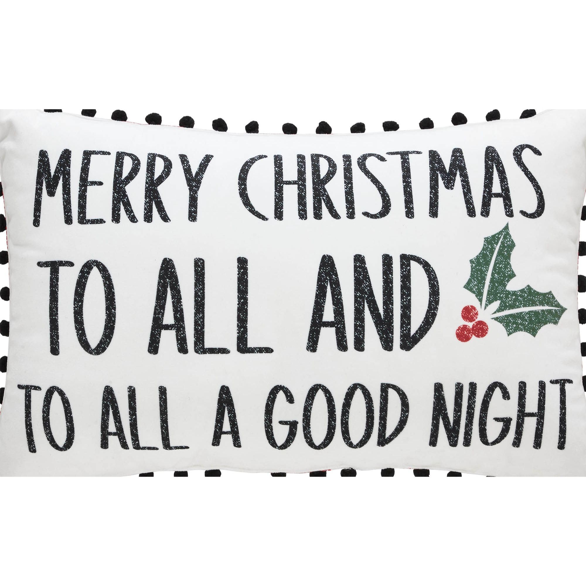 Almohada VHC Brands de Decoración Navideña Annie Roja 14x22 - Imagen 6