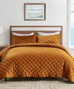 Juego de Edredón de Terciopelo King DDUOXIN, 3 Piezas Juego