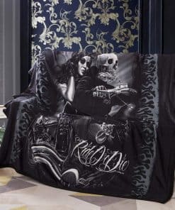 Manta de Lujo Ride or Die para Amantes de la Motocicleta