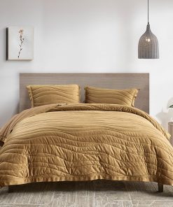 Juego de edredón King de terciopelo DDUOXIN, 3 piezas,