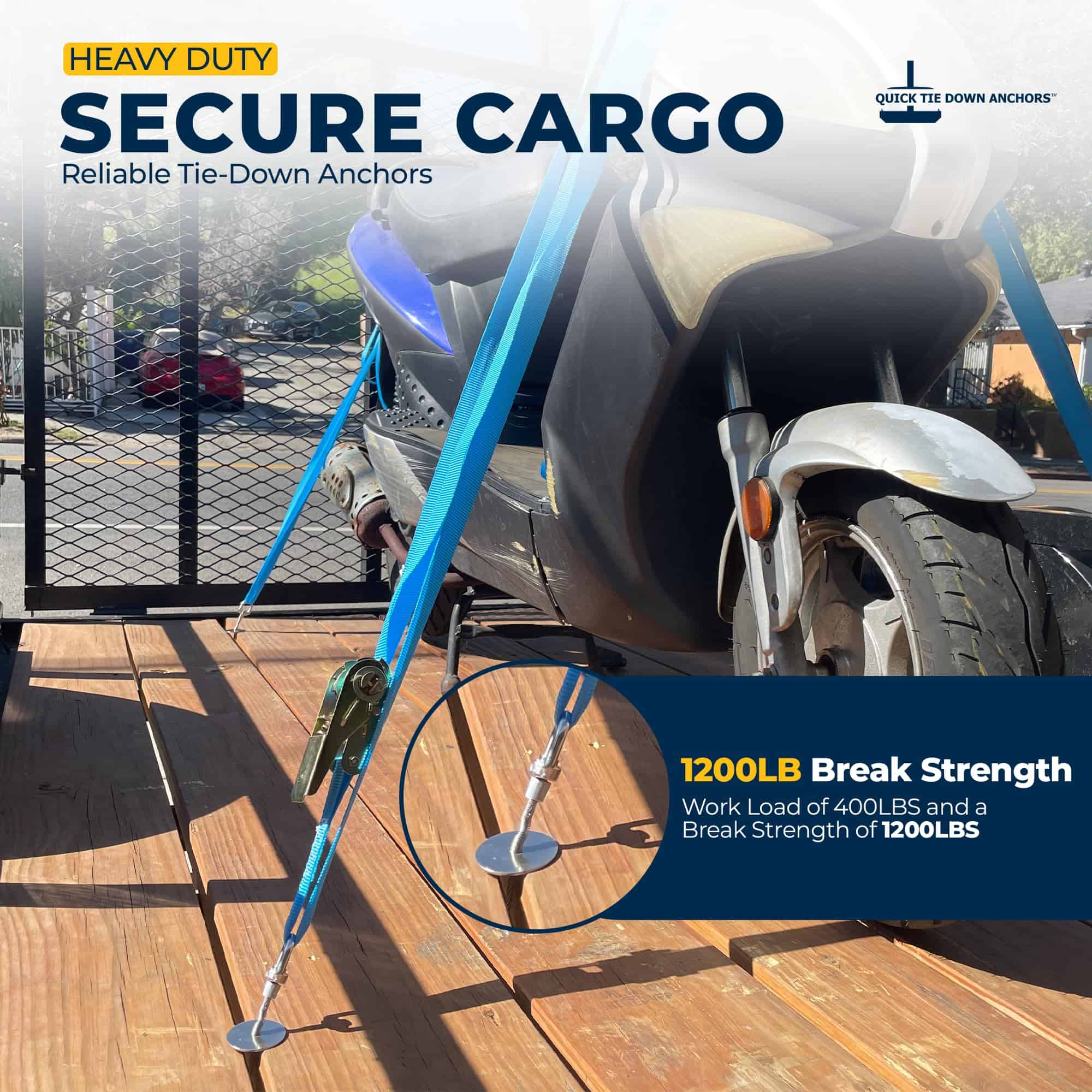 Anclas de Amarre Rápido | 8 piezas Anclas para Remolques, - Imagen 3