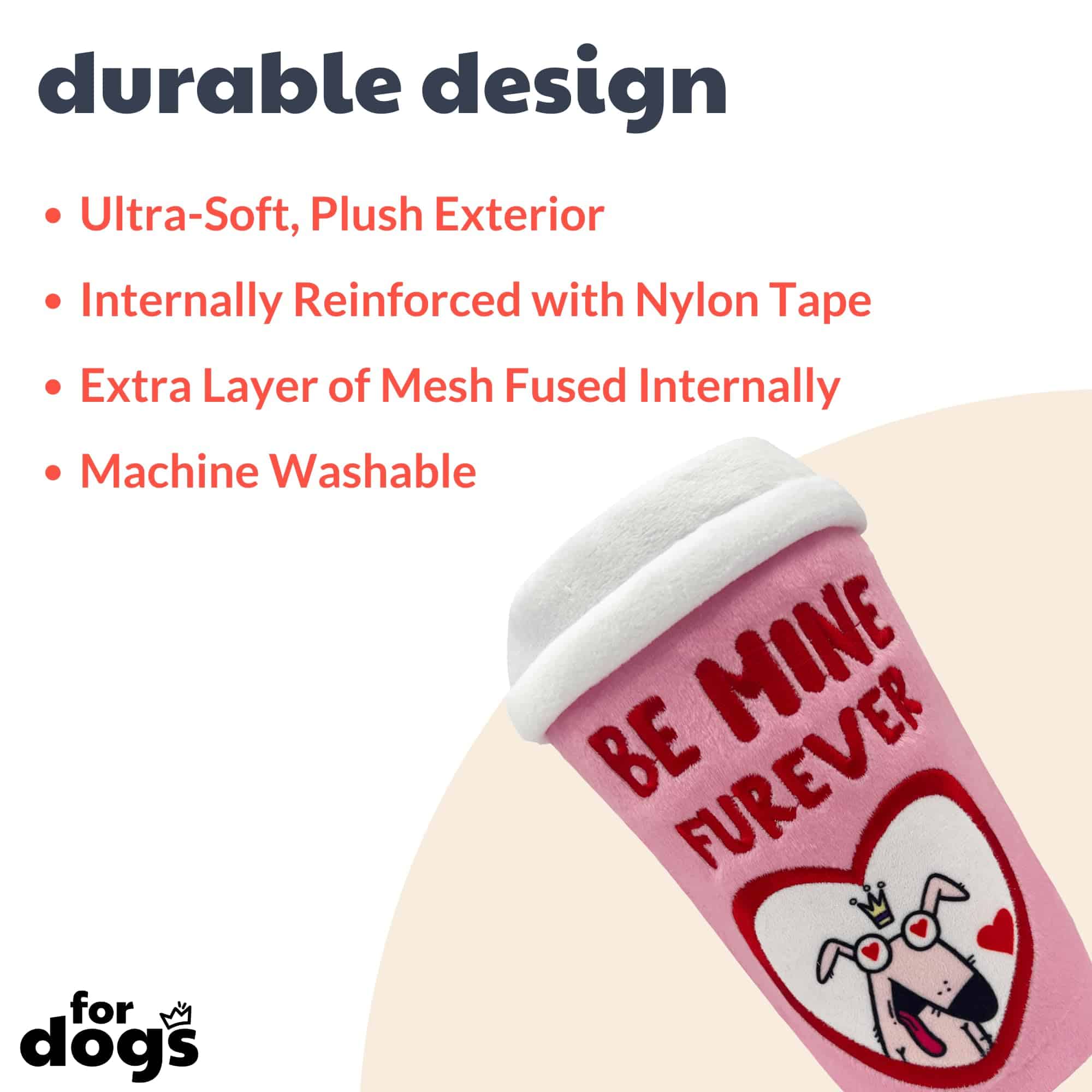 Huxley & Kent para Perros - Be Mine Furever Latte (Grande) - Imagen 3