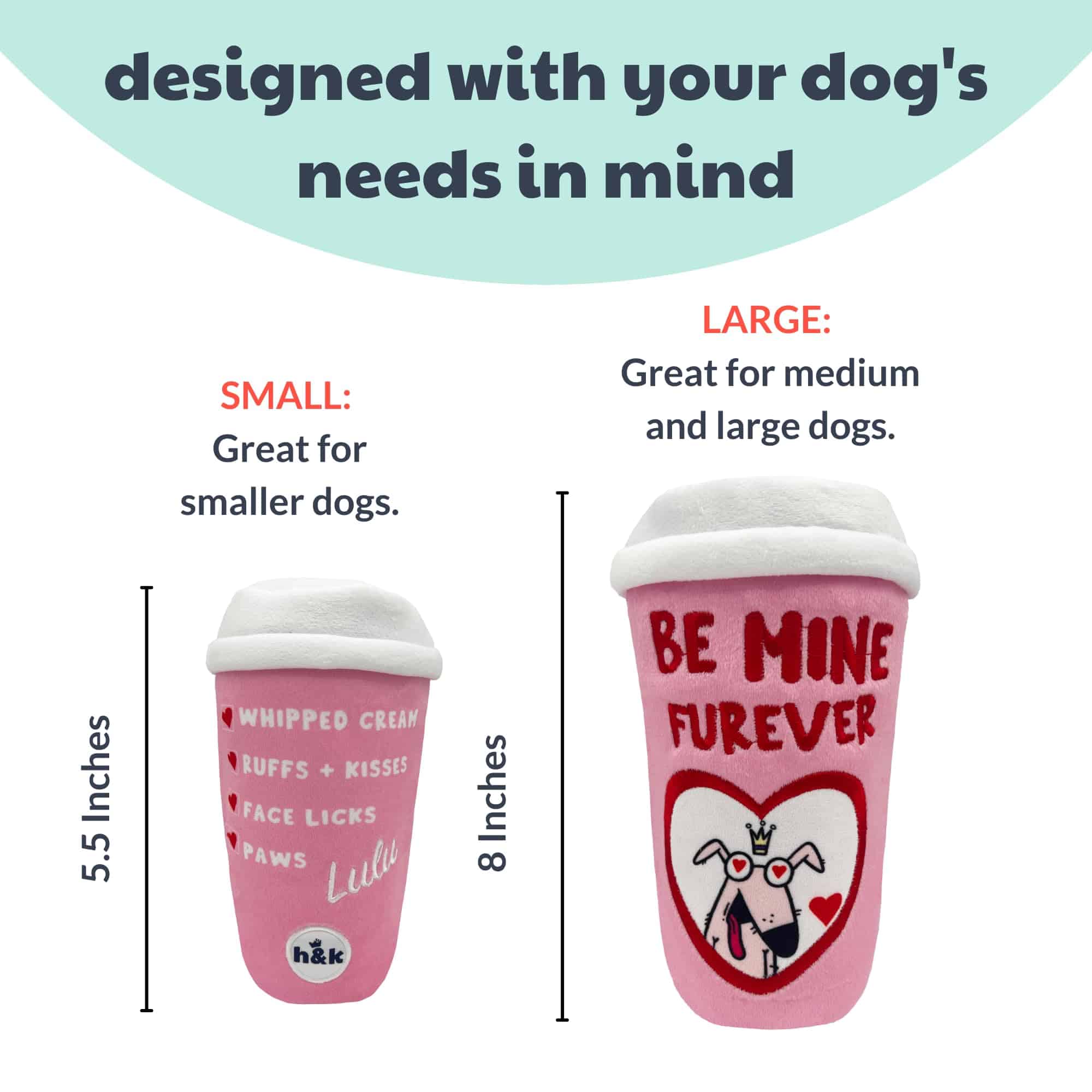 Huxley & Kent para Perros - Be Mine Furever Latte (Grande) - Imagen 4