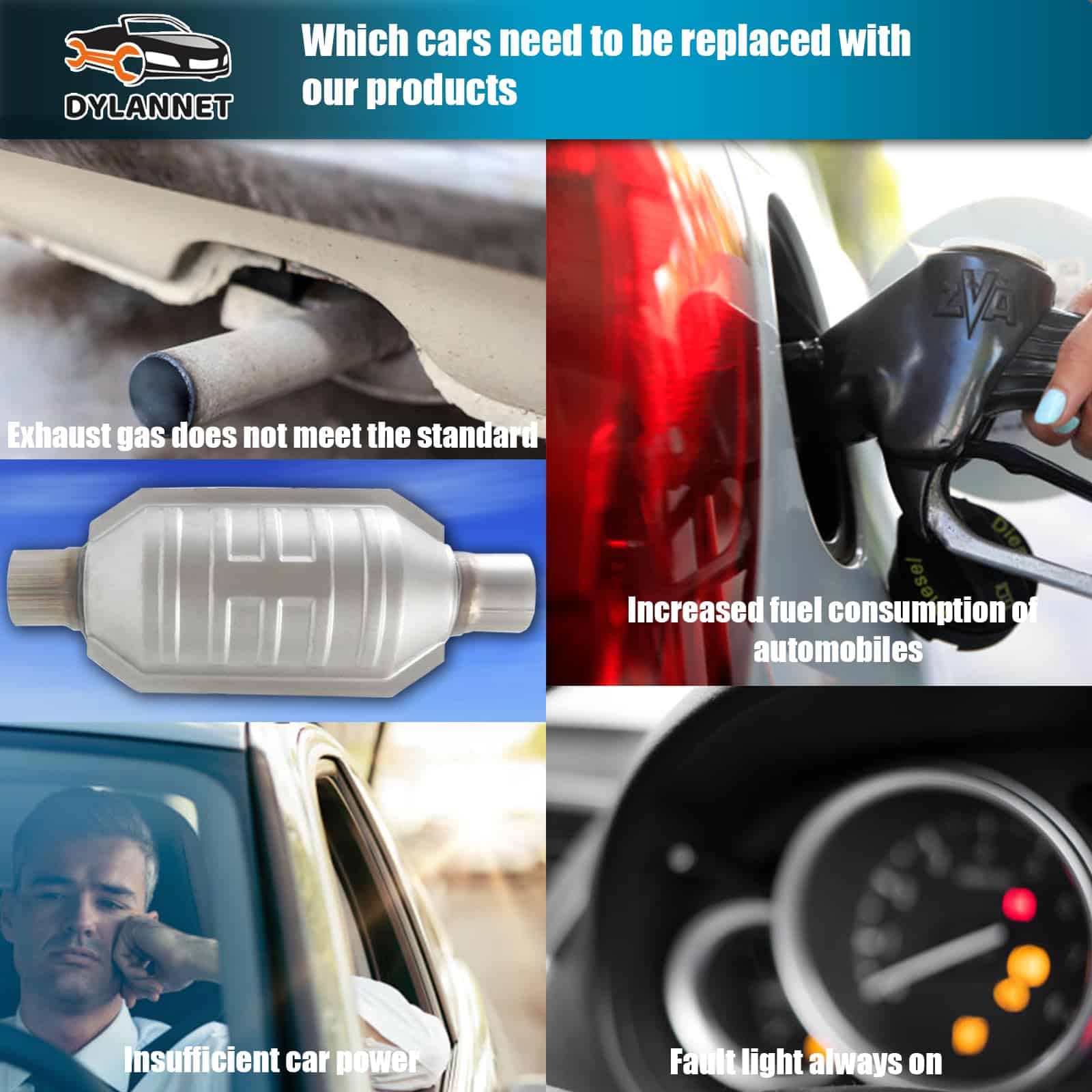 Catalizador de automóvil Dylannet de 2.5" de - Imagen 7