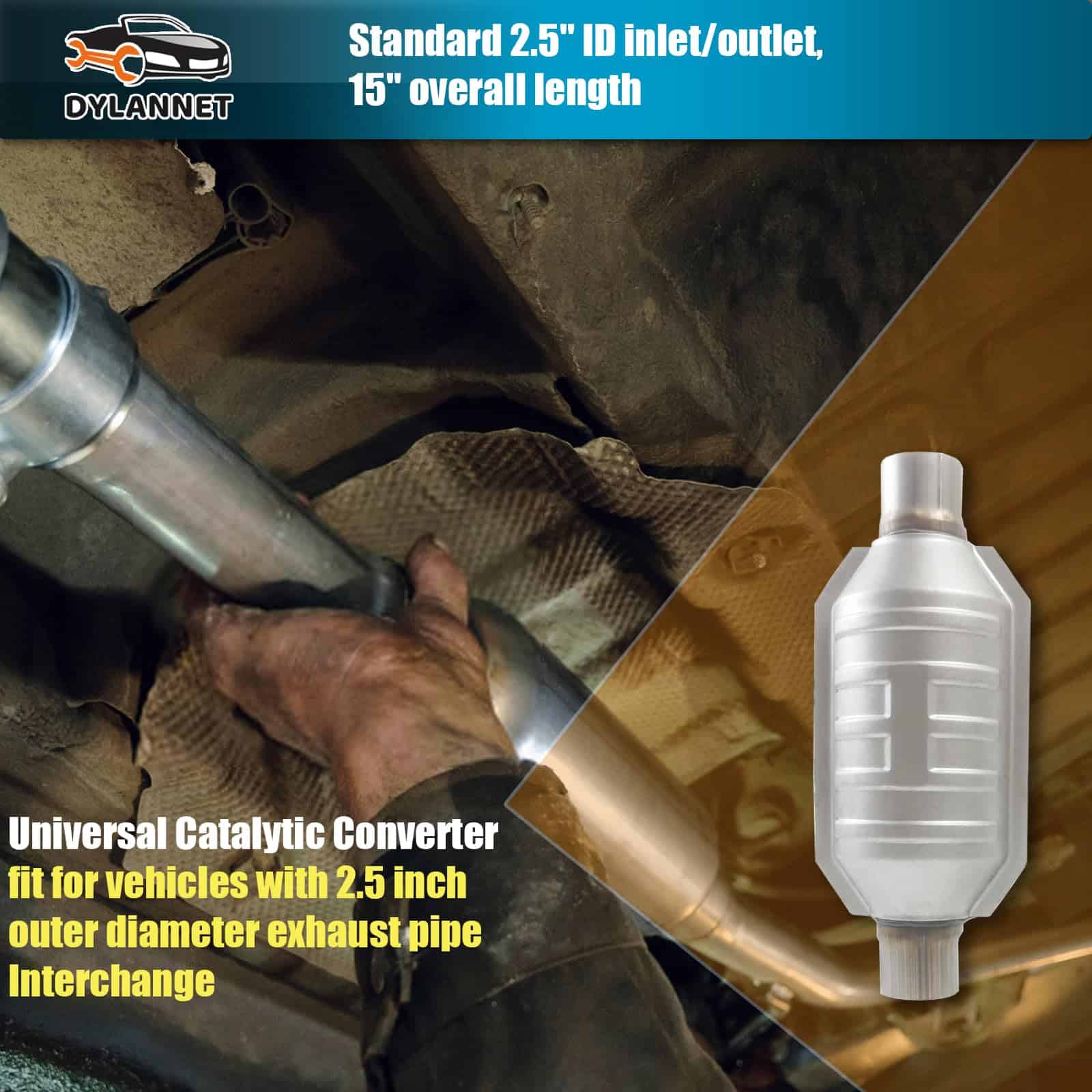 Catalizador de automóvil Dylannet de 2.5" de - Imagen 4
