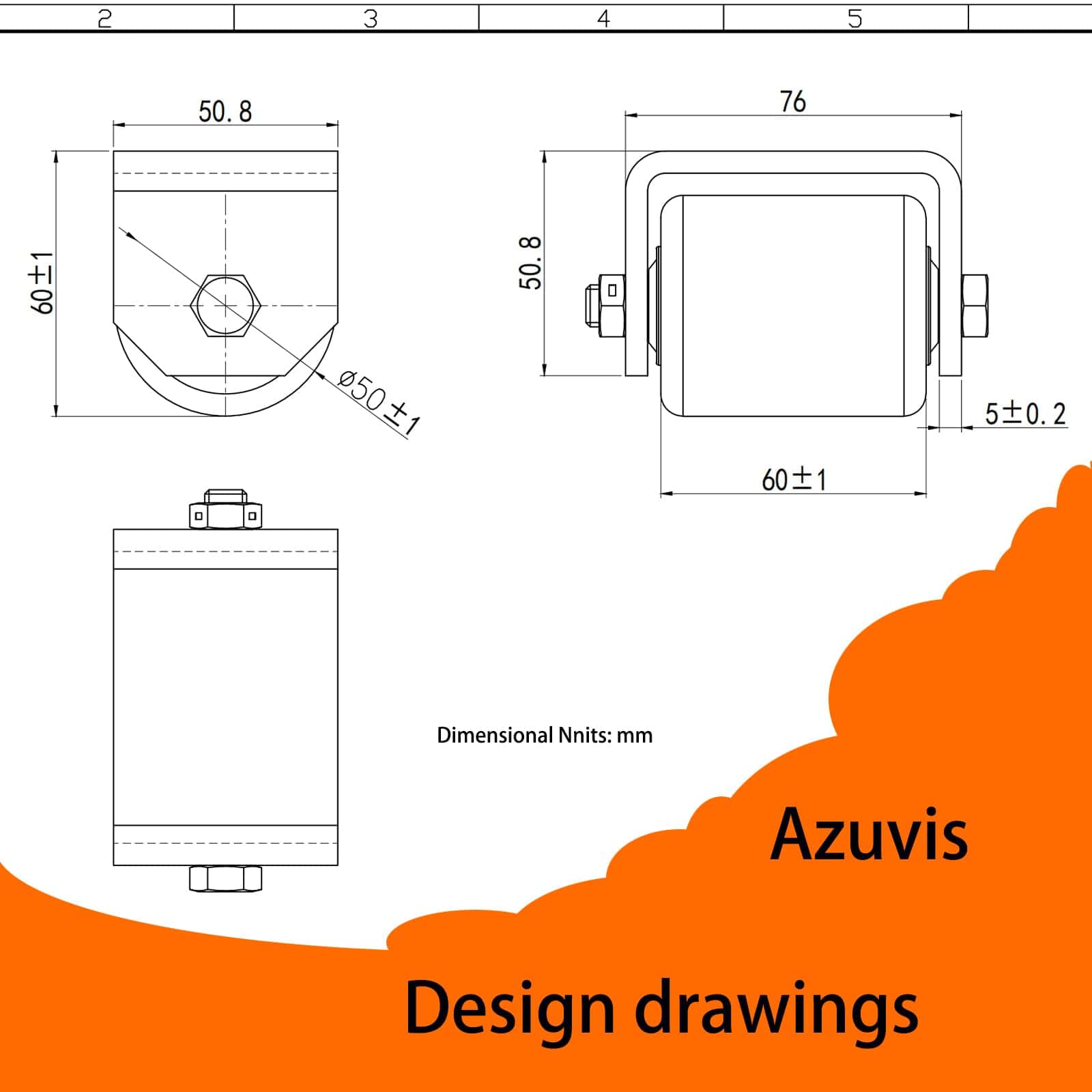Rodillos Traseros de Remolque, Ruedas de Patín para - Imagen 3