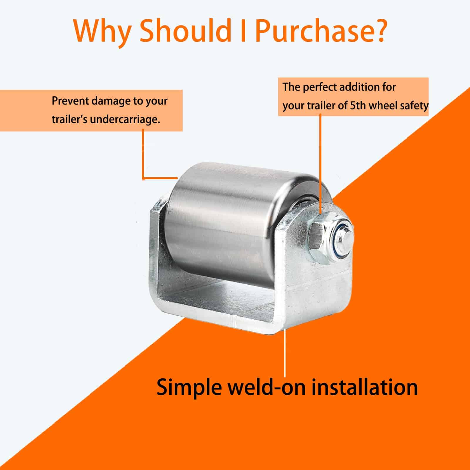 Rodillos Traseros de Remolque, Ruedas de Patín para - Imagen 6