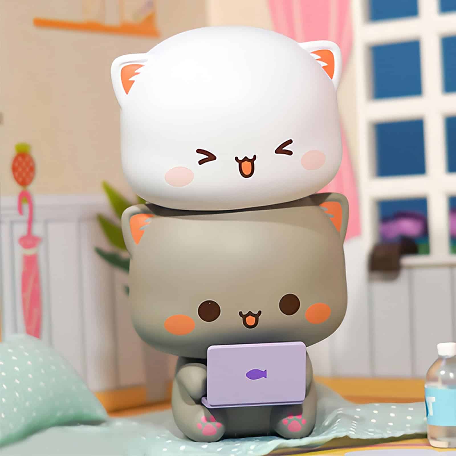 BEEMAI Mitao Cat Love is Like A Peach Serie 3PCs (Set de 3 - Imagen 7