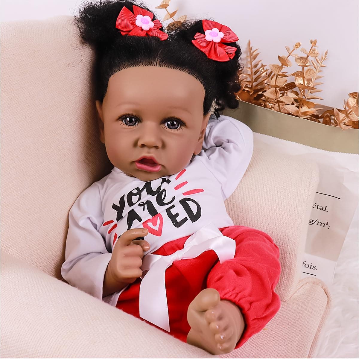 Muñeca Realista MAIHAO para Bebés Reborn Niñas Negras - Imagen 5