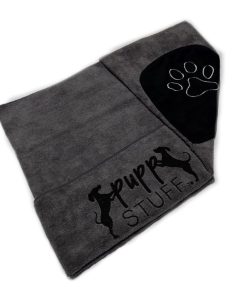 Toalla de Baño para Perros de Microfibra Pupp Stuff - Gris.