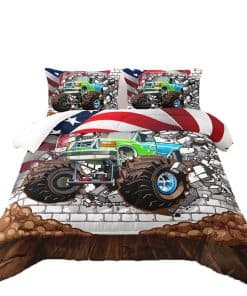 Juego de Ropa de Cama Suncloris 3D de Camión Monstruo de la