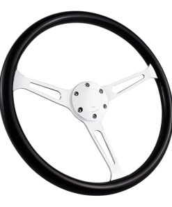 Volante de Carreras de Madera de 15" con Estilo Nostálgico