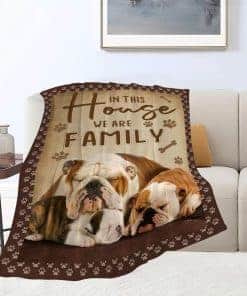 Manta de Bulldog Mantas de Franela de Lana de Felpa