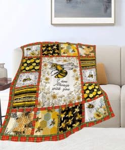 Manta de Abeja Decorativa Manta de Tiro con Temática de