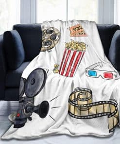 Manta de Película ILEABEC Ligera Manta de Viaje Mantas de