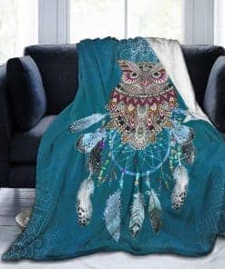 Manta de Búho ILEABEC Ligera Manta de Viaje Mantas de