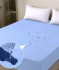 Protector de colchón impermeable King, -Azul Cielo