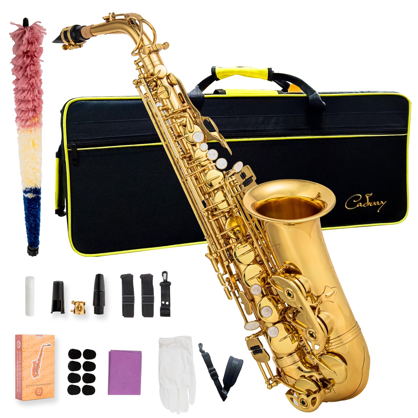Saxofón Alto Cadway Eb para principiantes incluye estuche