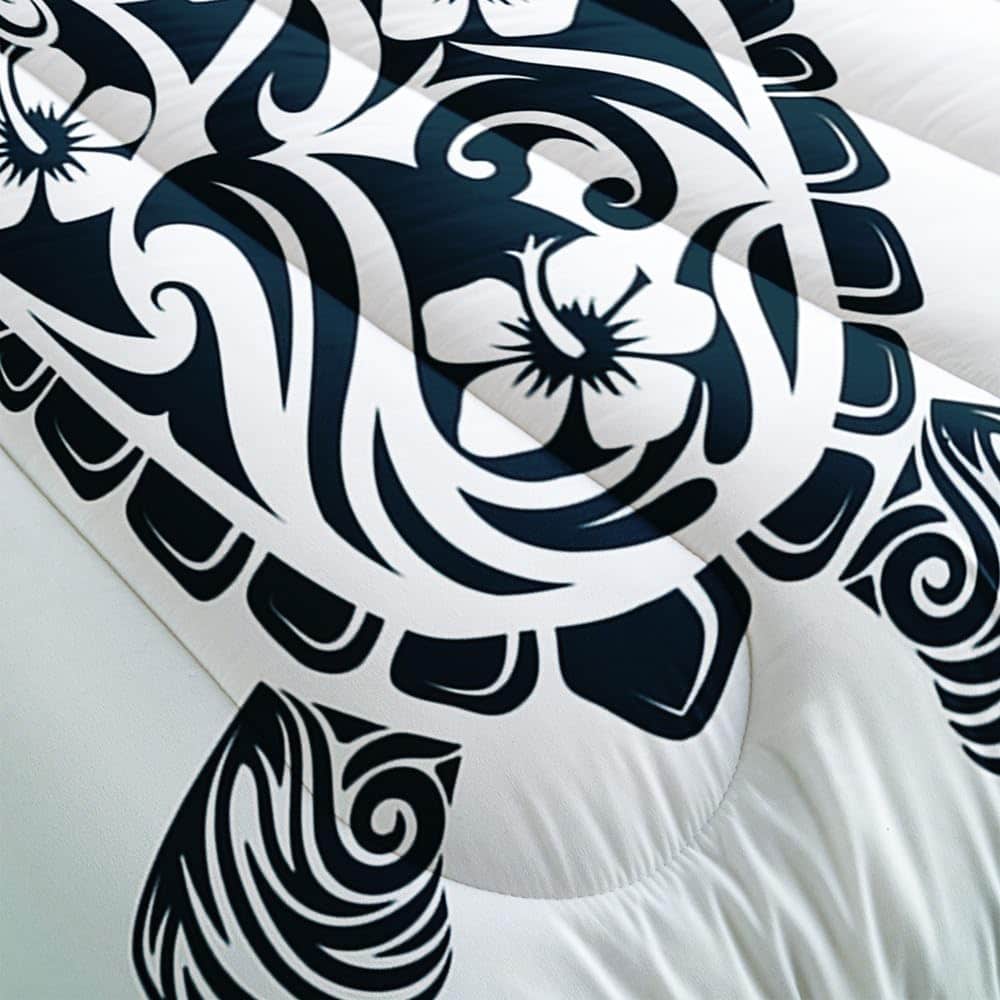 Juego de edredón Suncloris Mandala Sea Turtle para niñas, - Imagen 4