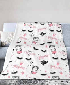 Manta de Taza de Café de Pestañas Manta Súper Suave de