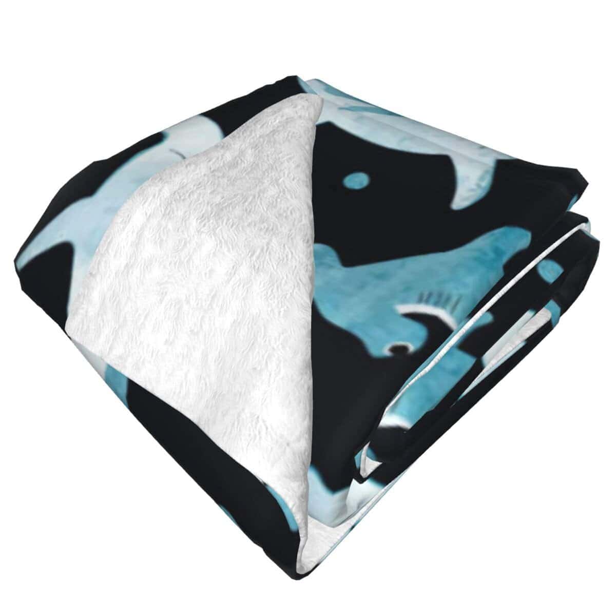 Manta de tiburón martillo acuarela súper suave Manta de - Imagen 4