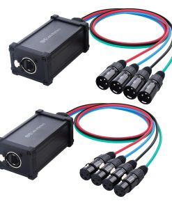 Cable Matters XLR Audio Over Ethernet Snake con 2 Cajas -