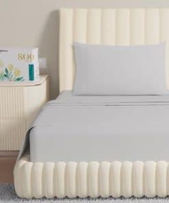 Carressa Linen Juego de Sábanas de Algodón Egipcio 100%