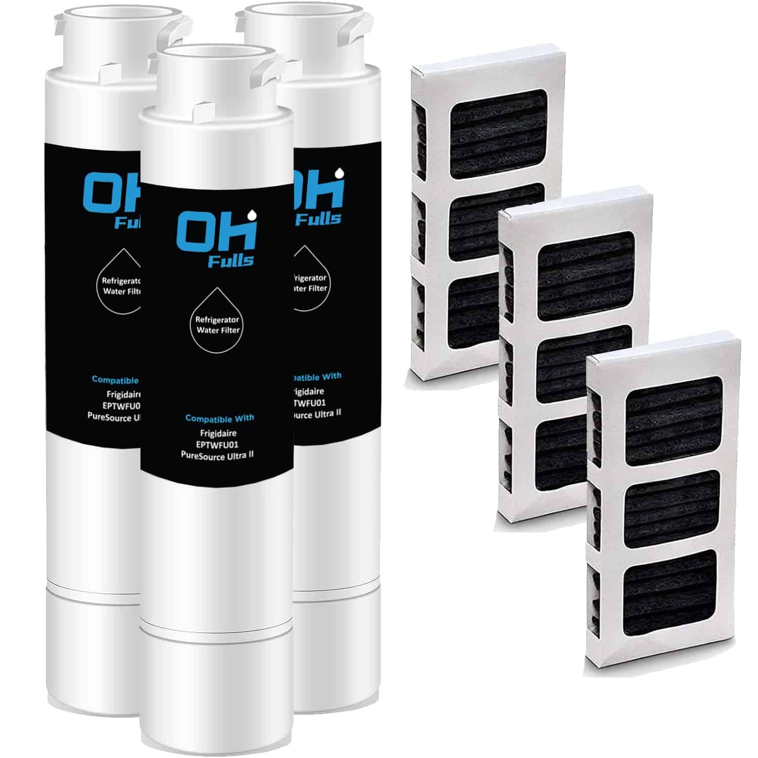 Filtro de agua para refrigerador compatible -ombo 3+3)