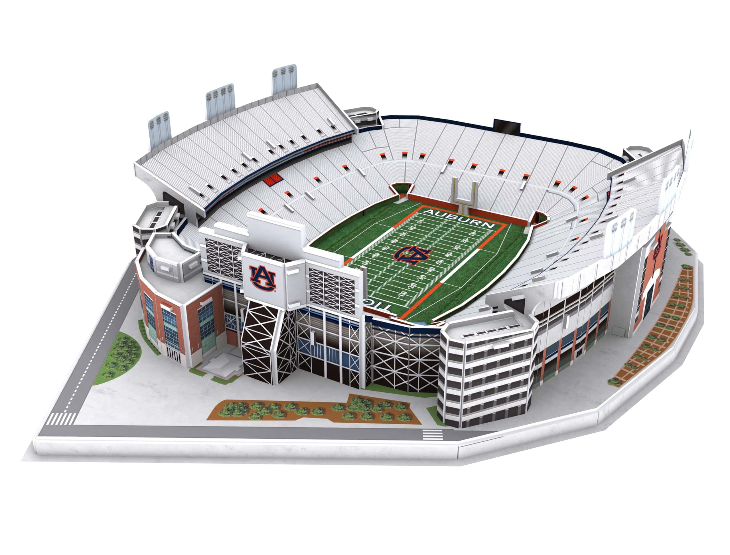 Rompecabezas 3D del Estadio Jordan-Hare de los Auburn - Imagen 3